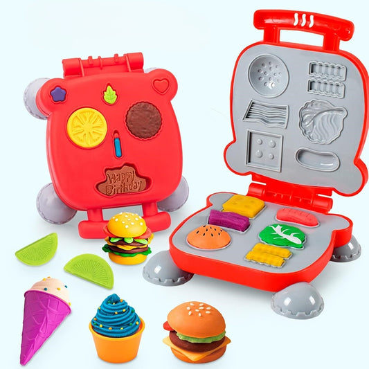 Hamburger clay play set